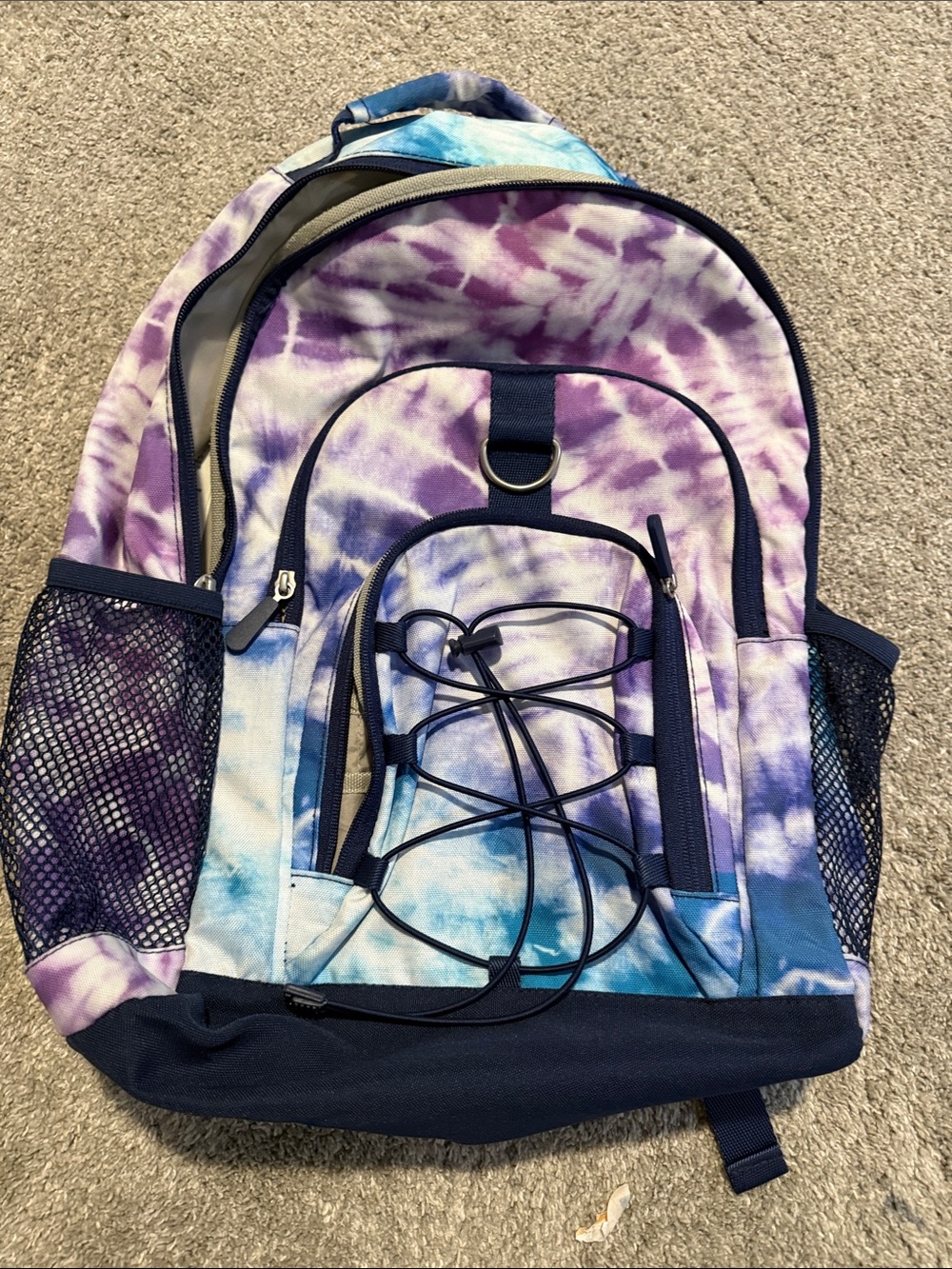 Pottery Barn Teen Tie-Dye Purple and Blue Backpack